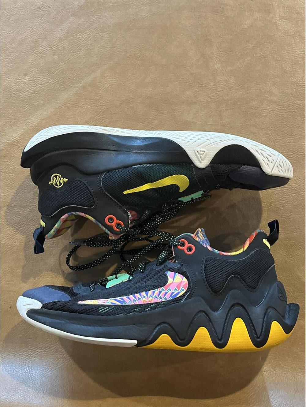 Nike Giannis Immortality 2 Kaleidoscope Shoes Black (Youth 5.5Y)